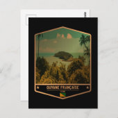 French Guyana Postkarte (Vorne/Hinten)