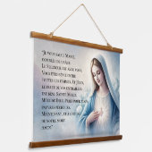 French Hail Mary Wandteppich Mit Holzrahmen (Gewinkelt)