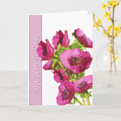 French Happy Birthday Karte (Gelbe Blume)