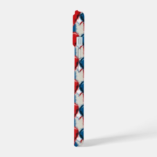 French Hearts 2 iPhone 15 Hülle (Linke Seite)