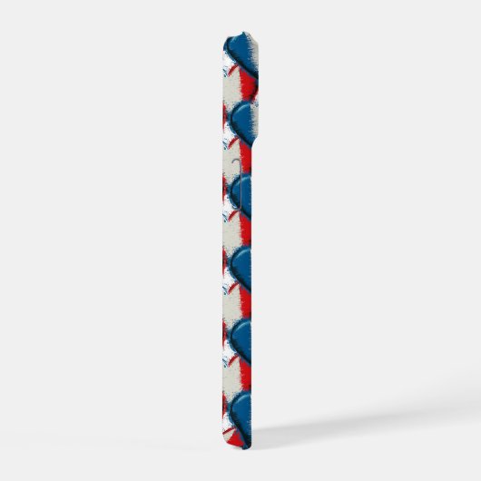 French Hearts 2 iPhone 15 Hülle (Rechte Seite)