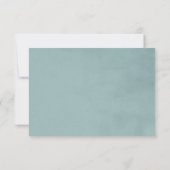 French Heron Dusty Blue Wedding Suite RSVP Card Karte (Rückseite)