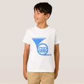 French Horn - Baby Blue T-Shirt (Vorne ganz)