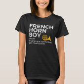 French Horn Boy Definition  French Horn Player T-Shirt (Vorderseite)