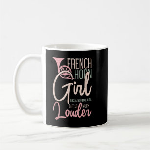 French Horn Girl Funny Music Lover Marching Band3 Kaffeetasse