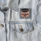 French Horn Play Boy Button (Beispiel)