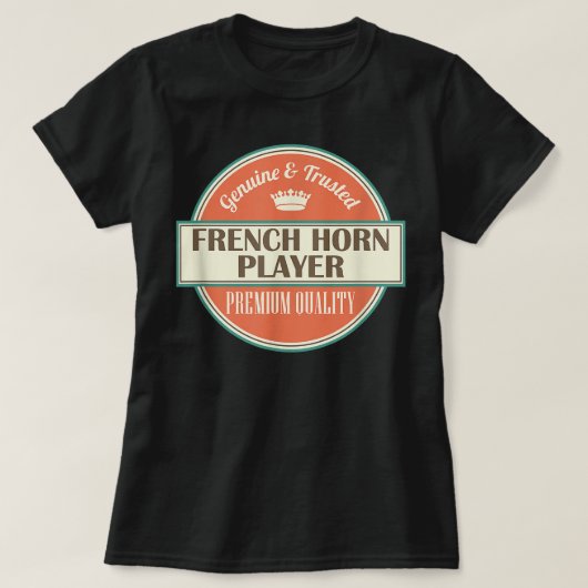 French Horn Player Music1 T-Shirt (Design vorne)