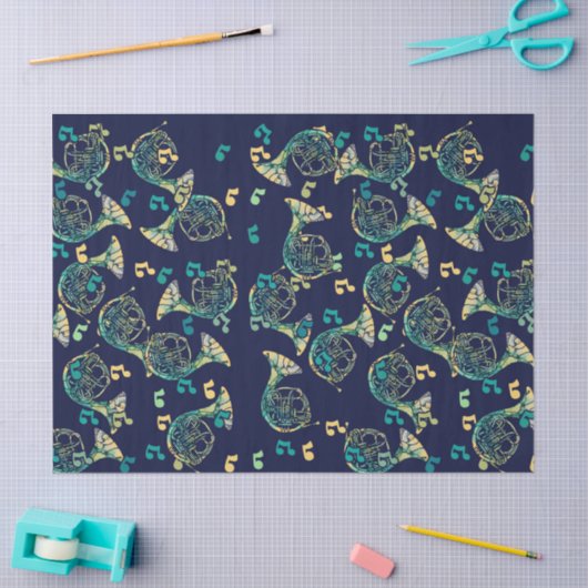 French Horn Seidenpapier (Basteln)