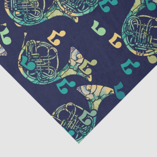 French Horn Seidenpapier (Detail)