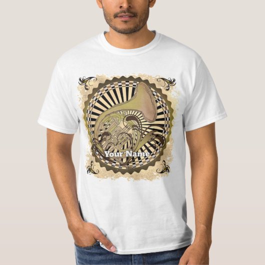 French Horn Swirls T-Shirt (Vorderseite)