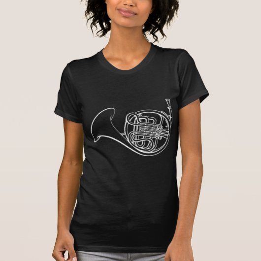 french_horn_white.png T-Shirt (Vorderseite)