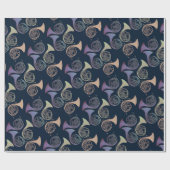 French Horns Art niedliches französisches Horn Geschenkpapier (Flach)