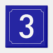 French House Number Magnet (Vorne)