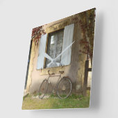 French House Wall Clock Quadratische Wanduhr (Winkel)