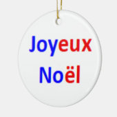 french joyeux noel keramik ornament (Links)