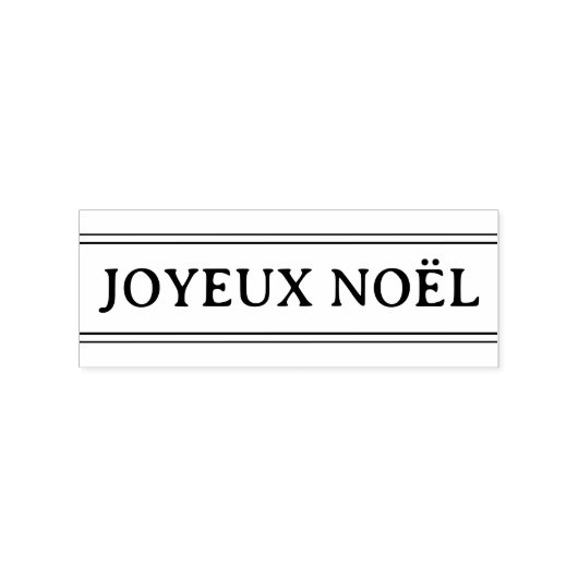 French Joyeux Noël Strip Weihnachten Gummistempel (Prägung)