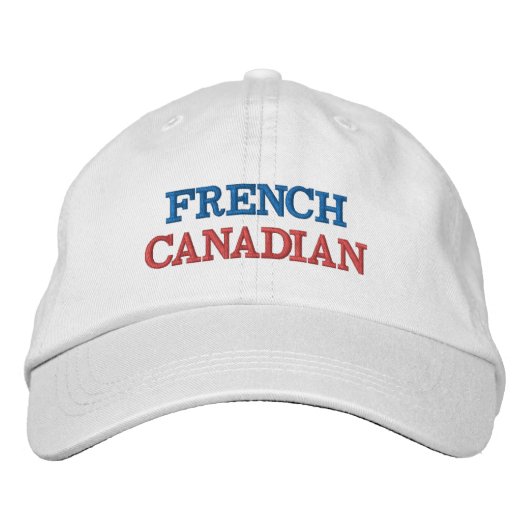 FRENCH KANADIAN BESTICKTE BASEBALLKAPPE (Vorderseite)