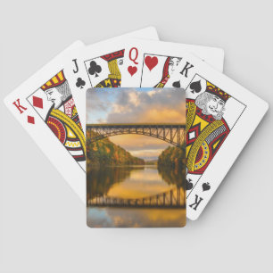 French King Bridge im Herbst Spielkarten