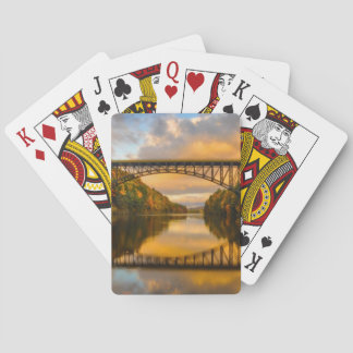French King Bridge in Fall Spielkarten