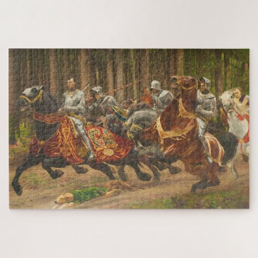 French King Charles the Bold on Horseback Puzzle (Horizontal)