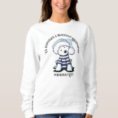 French KiniArt Westie Christmas Sweatshirt (Vorderseite)