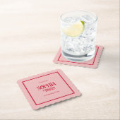 French Kisses & 50th Birthday Wishes Paris Party Untersetzer (Vor Ort)