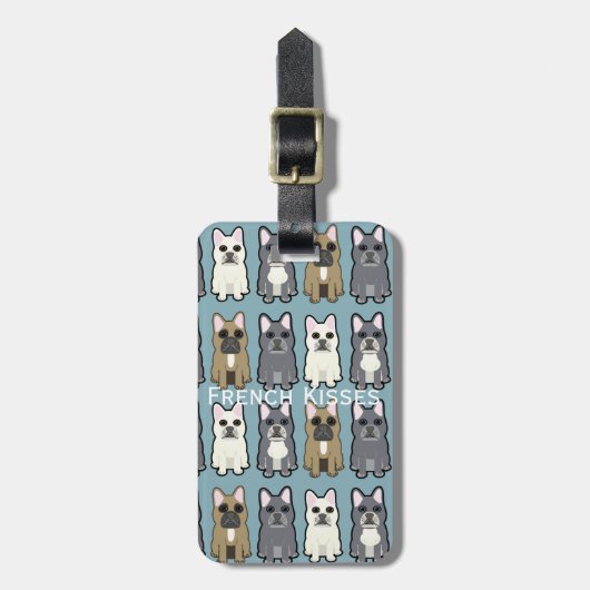 French Kisses, Frenchies Gepäckanhänger (Vorderseite vertikal)