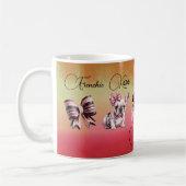 French Kisses Hallloween Cat Ghost zitiert Kaffeetasse (Links)