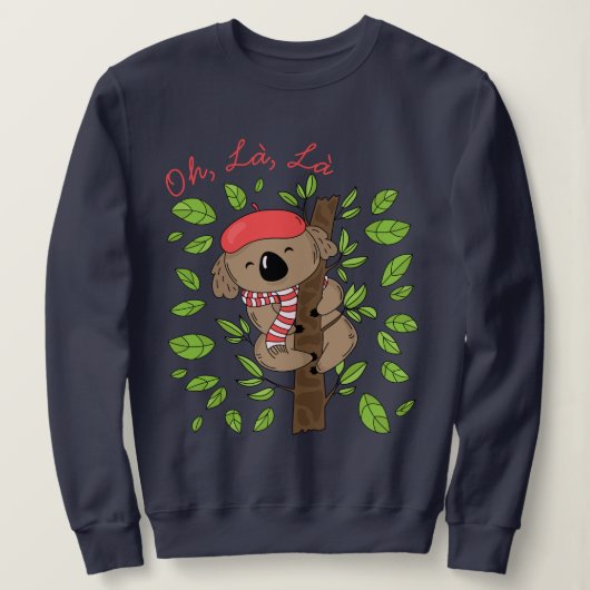 French Koala Sweatshirt (Design vorne)