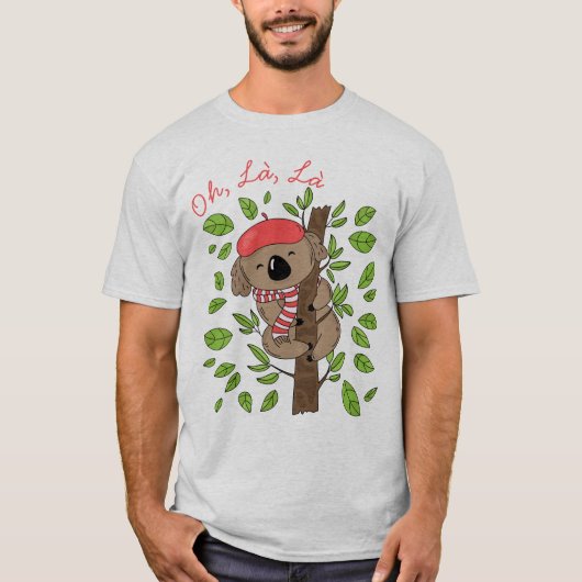 French Koala T-Shirt (Vorderseite)