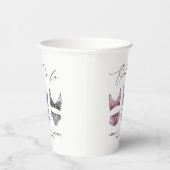 French Lace Lingerie Brautparty Pappbecher (Rechts)