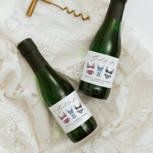 French Lace Lingerie Brautparty Schaumweinetikett