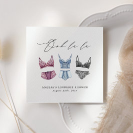 French Lace Lingerie Brautparty Serviette