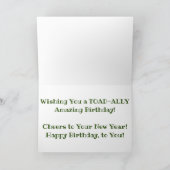 "French Lake Toad" Geburtskarte Karte (Innenseite)