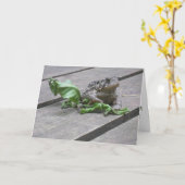 "French Lake Toad" Geburtskarte Karte (Gelbe Blume)