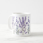 French Lavendel Design Kaffeetasse (Vorderseite Links)