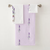French Lavender Botanical Badhandtuch Set (Insitu)
