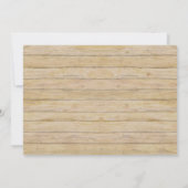 French Lavender Bouquet Rustic Country Mason Jar Einladung (Rückseite)