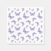 French Lavender Butterfly Pattern Serviette (Vorderseite)