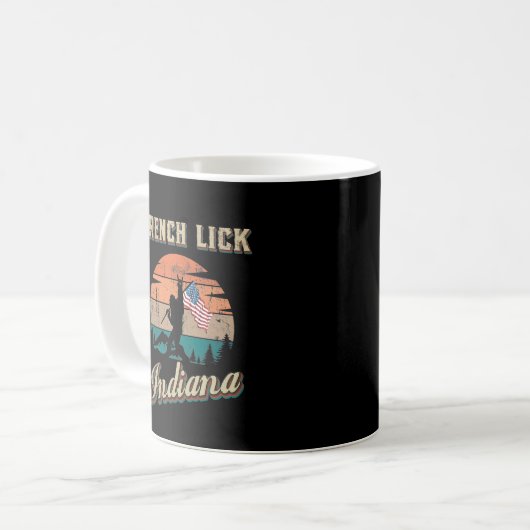 French Lick Indiana Kaffeetasse (Vorderseite Links)