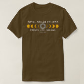 French Lick Indiana Solar Eclipse 8. April 2024 T-Shirt (Design vorne)