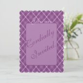 French Lilac Bouquet Einladung (Stehend Vorderseite)