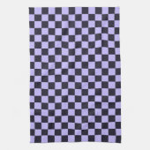 French lilac checkerboard pattern geschirrtuch (Vertikal)