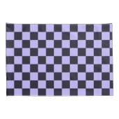 French lilac checkerboard pattern kissenbezug (Rückseite-Rechts)