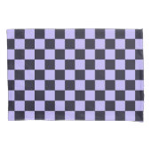 French lilac checkerboard pattern kissenbezug (Vorderseite-Links)