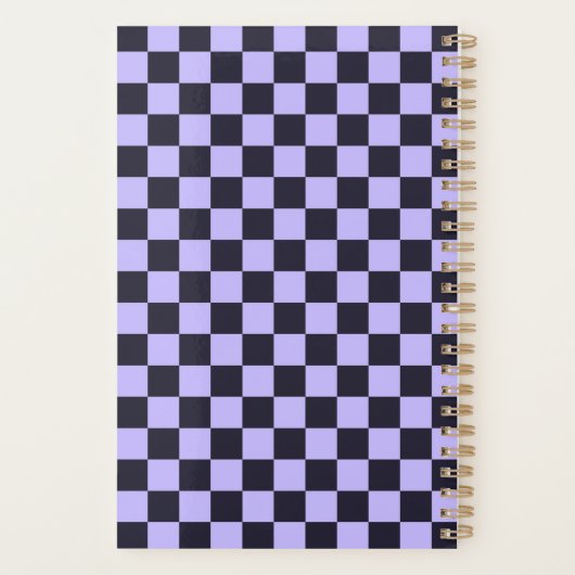 French lilac checkerboard pattern planer (Rückseite)