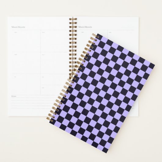 French lilac checkerboard pattern planer (Anzeige)