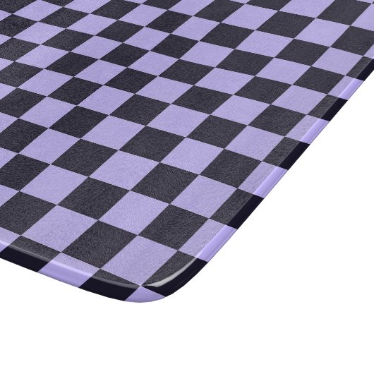 French lilac checkerboard pattern schneidebrett (Ecke)
