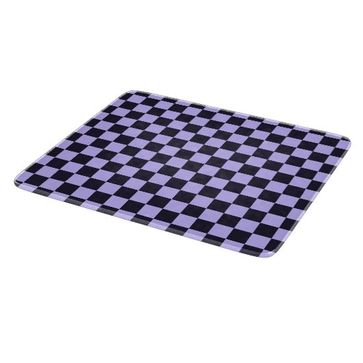French lilac checkerboard pattern schneidebrett (Ecke)