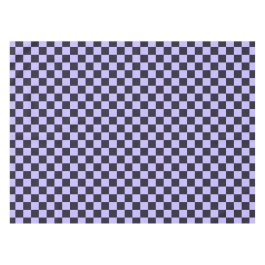 French lilac checkerboard pattern tischdecke (Vorderseite (Horizontal))